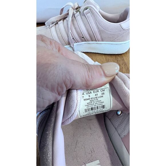 K SWISS SNEAKERS TENNIS SHOES LILAC SUEDE SIZE 9 - Picture 9 of 10